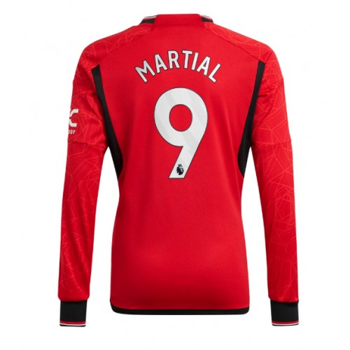 Maillot de foot Manchester United Anthony Martial #9 Domicile 2023-24 Manche Longue